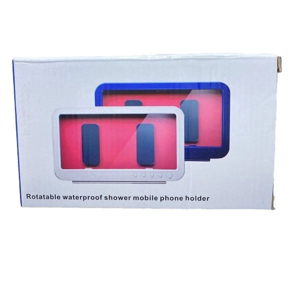 Bathroom Shower Phone Holder, New Waterproof Wall mounted Phone Box, White, iPh - Picture 1 of 10